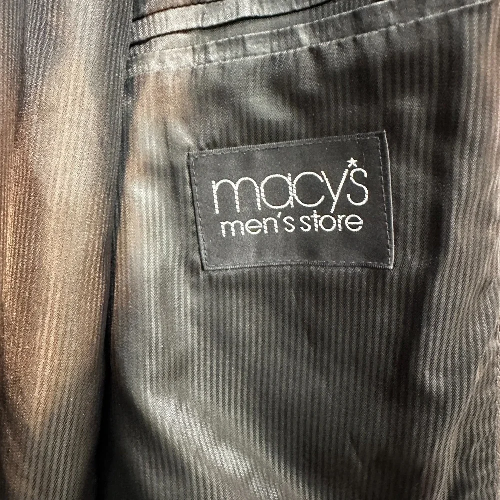 Alfani Leather Jacket Mens Size 48 L Positano Black Sport Coat Blazer Soft - Picture 7 of 12